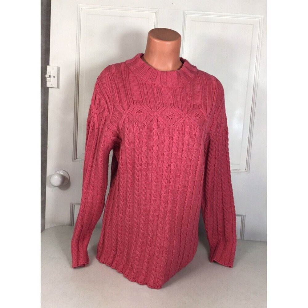 Alps Pink Sweater Womens Medium